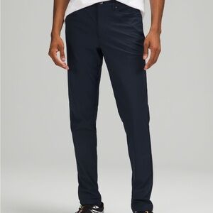 Lululemon ABC Slim-Fit 5 Pocket Pant 32"L Warpstreme (Navy, 28x32)